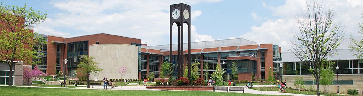 Clock Tower and CCIT Building on campus